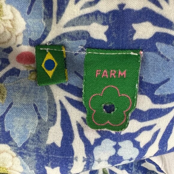 Farm Rio Anthropologie Mini Dress Sun Summer Floral Print Casual Sundress Flowy - Picture 3 of 8